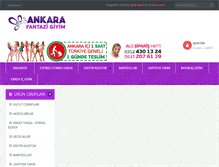 Tablet Screenshot of ankarafantazigiyim.com